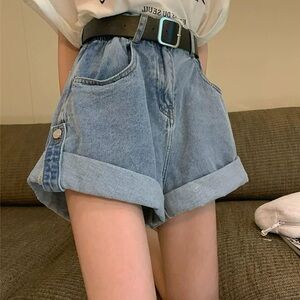 Denim High-Waisted Women Shorts